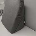 Bedluxe Wedge Pillow, 10 inch Bed Wedge Pillow, Elevated Body Pillow for Back Support, Acid Reflux, Leg, Neck Pain, Snoring, Triangle Pillow Wedge - Cooling Memory Foam Top, Dark Grey