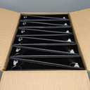 Samsill 12 Pack Durable 1.5 Inch 3 Ring Binders, Round Ring, Clear View Cover for Presentations, Black