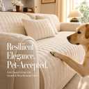 Washable Sofa Pad Sectional Couch Covers for Dogs,Beige 27.6"x59"