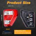 Tail Light Compatible With 2021 2022 2023 2024 Ford F150 F-150 XL Right Passenger Side Taillight Brake Rear Lamp Assembly Replace ML3Z-13404-E (Halogen Type W/O Blind Spot)