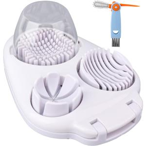 3-in-1 Egg Slicer with Cleaning Brush, 3 Slice Modes Egg Cutter Stainless Steel Dicer Multipurpose Kitchen Chopper Utensil for Hard Boiled Eggs Strawberry Tomato Butter Mushroom