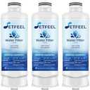 HAF-QIN Refrigerator Water Filter for Samsung HAF-QIN/EXP, Carbon Block Filtration, DA97-17376B Rs27t5200sr hafqin Rs22t5201sr Rf27t5241sr Rf29a9671sr, Bespoke Water Filter 3 PacK SETFEEL