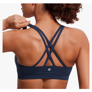 Sports Bras for Women,Padded Sports Bra Tank Top Sexy Crisscross Back High Impact Longline Workout Yoga Bra Size M