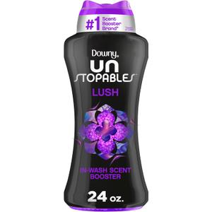 Downy Unstopables In-Wash Laundry Scent Booster Beads, Lush, 24 oz (24 Ounce (Pack of 1))