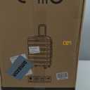 COOLIFE Expandable Suitcase PC ABS TSA Luggage 3 Piece Set Lock Spinner Carry on, Blue 