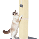 YULOYI 32" Tall Cat Scratching Post for Large Indoor Cats & Kittens, Cat Scratcher with Extra Large Stable Base and Natural Sisal, Sturdy Cat Scratch Post to Protect Furniture & Couch, Grey