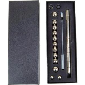 0.5mm Student Puzzle Magnetic Neutral Pen Creative Toy Magnetic Neutral Pen-Silver Box Set