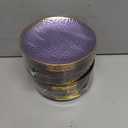 Rubtlamp 100Pcs Purple Gold Plastic Plates, Purple Disposable Plates With Gold Rim, Hammered Plastic plates Include 50 Clear Dessert Platos, 50 Dinner Platos for Party