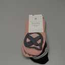 Gaiam Grippy Studio Yoga Socks for Extra Grip in Standard or Hot Yoga (One Size, Black/Grey/Pink)