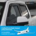 CLIM ART in-Channel Incredibly Durable Rain Guards Compatible with F250 to F550 Super Duty 2017-2022 Crew Cab, Original Window Deflectors, Vent Window Visors, Vent Deflector, 4 pcs.- 617198