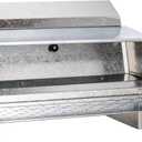 RentACoop Automatic Metal Treadle Feeder - Outdoor Use, Rainproof - Suitable for Chicken, Bantams, Poultry, Pheasants, etc. - 25lb Capacity