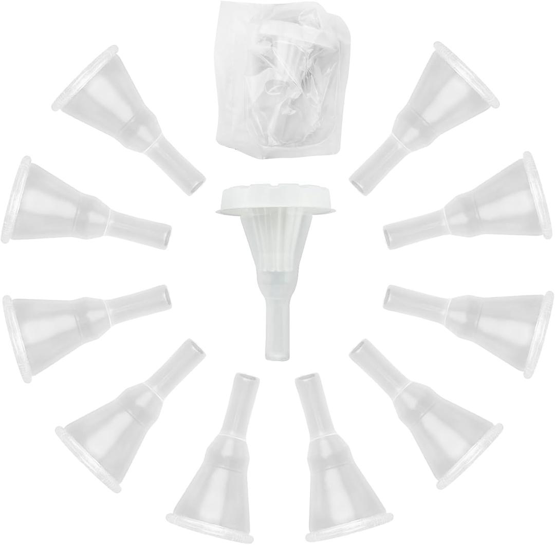 Silicone External Condom Catheter for Men10 Pack Adhesive Catheter Set,Disposable Day and Night Use,Leak-Proof Design with Secure Fit for Incontinence(0.98in/25mm/Small Size)