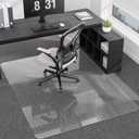 Office Chair Mat for Low Pile Carpeted Floors with Lip, 48" x 60" Plastic Floor mat for Desk Chair on Carpet,Easy Glide Carpet Protector Mat for Computer Chairs,Rolling Chairs,Home,Office Non-Slip