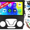 2G+64G Rimoody Android 13 Car Radio Stereo for Ford Fusion 2013-2019 for Ford Mondeo, Wireless Carplay Android Auto GPS Navigation WiFi 9 Inch Touch Screen Bluetooth FM/RDS +Backup Camera