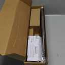 KAMANINA Curtain Rods for Windows 32 to 58 Inches, Adjustable Length Heavy Duty Curtain Rod, 7/8 Inch Decorative Drapery Rods with Modern Finials and Brackets, Antique Bronze