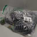 Coil Hose 50FT EVA Coil Garden Hose With 3/4'' Brass Connector Coiled Water Hose Lightweight And No Kink Includes 7 Patterns Spray Nozzle For Outdoors Lawn Watering Car Washing