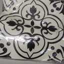 Alow Peel and Stick Floor Tile: 10 Pcs Black and White Peel and Stick Flooring Waterproof, Self-Adhesive Removable Vinyl Flooring 11.8In by11.8In for Bathroom,Kitchen