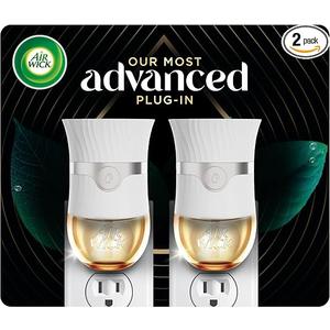 Air Wick Plug in Device, Advanced Gadget Room Fresheners for Home, 2 Count, White