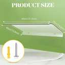 Pushglossy 2 Pcs 15.8 x 31.5 Inch Clear Door and Window Awning