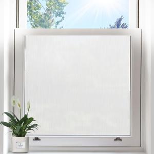 Frosted Glass Window Privacy Film White Brushed, 23.6'' x 78.7''