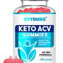 Keto ACV Gu mmies,2000mg Apple Cider Vinegar Gummies,Extra B6 B12 Folate Support,for Women and Men Weight Loss (60 Gummies), Exp. 11/2027