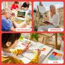 Simetufy 72 Pack 8 x 10 inch Canvas Boards for Painting Flat Canvas Panels Bulk Value Pack for Classes and Parties 100% Cotton for Acrylics Paint