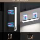 EZVALO 5-Pack Under Cabinet Lighting, 2400mAh Motion Sensor Light, LED Closet Lights Wireless, 6500K Dimmable, Timer, Magnetic, with Remote Control for Kitchen, Closet, Stair (Cool White)