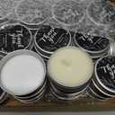 MTLEE 50 Pcs Black Floral Wedding Thank You Candles Gifts for Guests, Bridal Shower Baby Shower Favors, 1 oz Mini Lavender Scented Soy Wax Candles Tin Bulk for Birthday Aromatherapy Party Favors