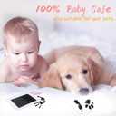 2 x 1-Pack Clean Touch Ink Pad for Baby Handprints and Footprints, Baby Footprint Kits,Inkless Hand and Footprint Kit,No Mess Ink Pad for Baby Hand and Footprints,Baby Shower Gifts for New Moms (2-Pack - Medium, Black)