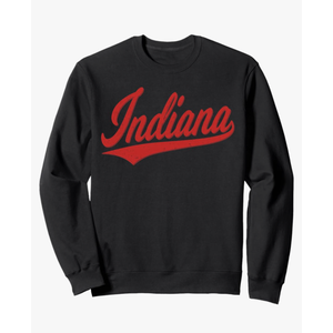INDIANA VARSITY SCRIPT RETRO VINTAGE SPORTY STYLE Sweatshirt