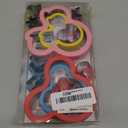 Elfkitwang Minnie Themed Cookie Cutters Set,Minnie Head Cartoons Shapes Cookie Cutter for Kids Sandwich Cakes Biscuits Vegetables Fruit Cutters Baking Mold(Assorted Sizes)