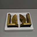 Gold Butterfly Book Ends for Shelves, Butterflies Statue Decorative Bookends for Heavy Books, Resin Book Ends with Non-Slip Felt Base for Home Farmhouse Shelves Office Lover Gift