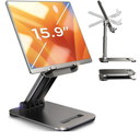 LISEN for iPad Stand Tablet Holder for Desk, Office Desk Accessories for Men Women Kids Tablet Gifts, Office Home Essentials Gadgets Portable Monitor Stand for 2026 New iPad a16 Accessories Switch