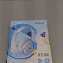 iClever BTH22 Kids Bluetooth Headphones, 60H Play Time, 74/85 dBA Safe Volume, Bluetooth 5.4, USB C, Over Ear Kids Headphones Wireless with Mic AUX Cord for iPad/Tablet/Travel/School, Black & Blue