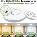 LZHOME 2Pack Led Ceiling Light, 42W 4500LM Ultra-Thin Surface Mount Light Fixtures, 15.8 Inch 3000K/4500K/6000K 3CCT Selectable Flush Mount Ceiling Light for Living Room, Bedroom, Kitchen, 16Inch 2Pack White