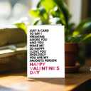 6 x Valentines Day Card for Husband, Valentines Day Cards for Him, Funny Valentines Day Card for Wife & Kids & Boyfriend & Girlfriend, Valentine's Day Decorations, Valentine's Day Gift, Greeting Card=7in x 5in(Folded), Envelope = 7.5in x 5.5in (colorful)