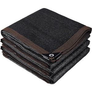 winemana 70% Black Shade Cloth, 12 x 8 FT Durable Mesh Tarp with Grommets, Resistant Garden Sun Shade Netting with Taped Edge for Plant Cover, Greenhouse, Patio, Tomatoes, Chicken Coop, Barn Kennel