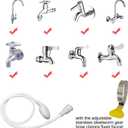 Sink Spray Rubber Hose Portable Shampoo Sprayer (1M hose)