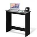 Furinno SIMPLISTIC Small Desk, 31.3" Wide Gaming Desk, Rectangular Computer Desk with Rounded Edges, Office Desk for Home Office, Bedroom, Study Room, Dorm, French Oak