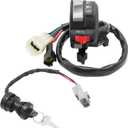M MATI Start Stop Headlight Switch & Ignition Key Switch for Yamaha Grizzly 660 2002-2003 Kodiak 400 2002 5LP-83973-01-00 5LP-83973-00-00 5KM-82510-01-00