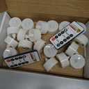 Homemory 24pcs Flameless LED Tea Lights with Remote & Timer, 400+Hours Realistic Flickering Battery Candles for Seasonal, Tabletop, and Centerpieces Decor (Warm White Glow, White Base)