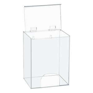 Hairnet Dispenser and Glove Holder, Universal Acrylic Storage for Beard Covers, Safety Glasses, Face Masks, Shoe Covers, Earplugs - Wall Mount or Countertop In Medical, Restaurant, Home