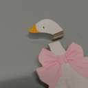 Lineshading 3 Pcs Silly Goose Birthday Party Decoration Pink Bow Wooden Silly Goose Baby Shower Decor Funny Table Centerpiece Gift for Party Favor Desk Tiered Tray, 5.9/4.7/3.9 Inch