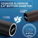 Heavy Duty 25 FT Flag Pole, Unbending 100MPH Wind Resistance, 95HBW Hard Aerospace Aluminum, In-Ground Flagpole Kit for Outside House
