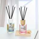 Reed Diffuser - Linen&Pink Peony 4.06oz (120ml) 2 Packs Essential Oil Reed Diffuser Set with 16 Sticks, Long Lasting Fragrance for Home, Bathroom, Bedroom, Room, Decor