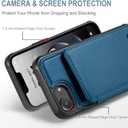 Vinich for iPhone 17e / 16e Wallet Case with Card Holder, RFID Blocking Credit Slots Kickstand Shockproof Phone Cover Fit for iPhone 16e & 17e 6.1" Blue