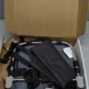 Booster Seat for Dining Table: Portable Toddler Booster Chair with Safety Buckle and Height Adjustable, Foldable Baby Feeding Chair, Kids High Chair Booster Seat for Kitchen Home Travel - Grey