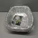 INFINITY EL Disposable Mini Oval Aluminum Pans 10 Pack | Deep Disposable Baking Pan | Heavy Duty Oval Aluminum Roasting pan for Chafing, Turkey, Lasagna, Thanksgiving, Christmas, Parties & Meal Prep