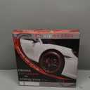 4-Pack Alloy Rim Protector for Car WheelsFits 12 to 24 Inch Wheels  No-Scratch Rim Guards for Curb Rash & ScuffsAdhesive-Free Universal Fit Wheel Edge ProtectorsBlack