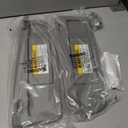 Pair of Left and Right Sun Visors with Clips and Screws for Honda Civic 2006 2007 2008 2009 2010 2011 (Warm Gray)